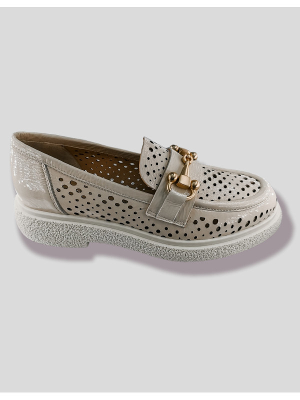 Mocassins E303E10 Naplak Ghiaccio - Semerdjian