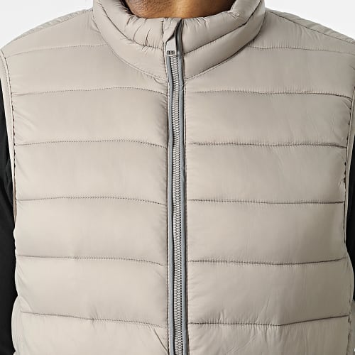 Doudoune Sans Manches Beige Taupe