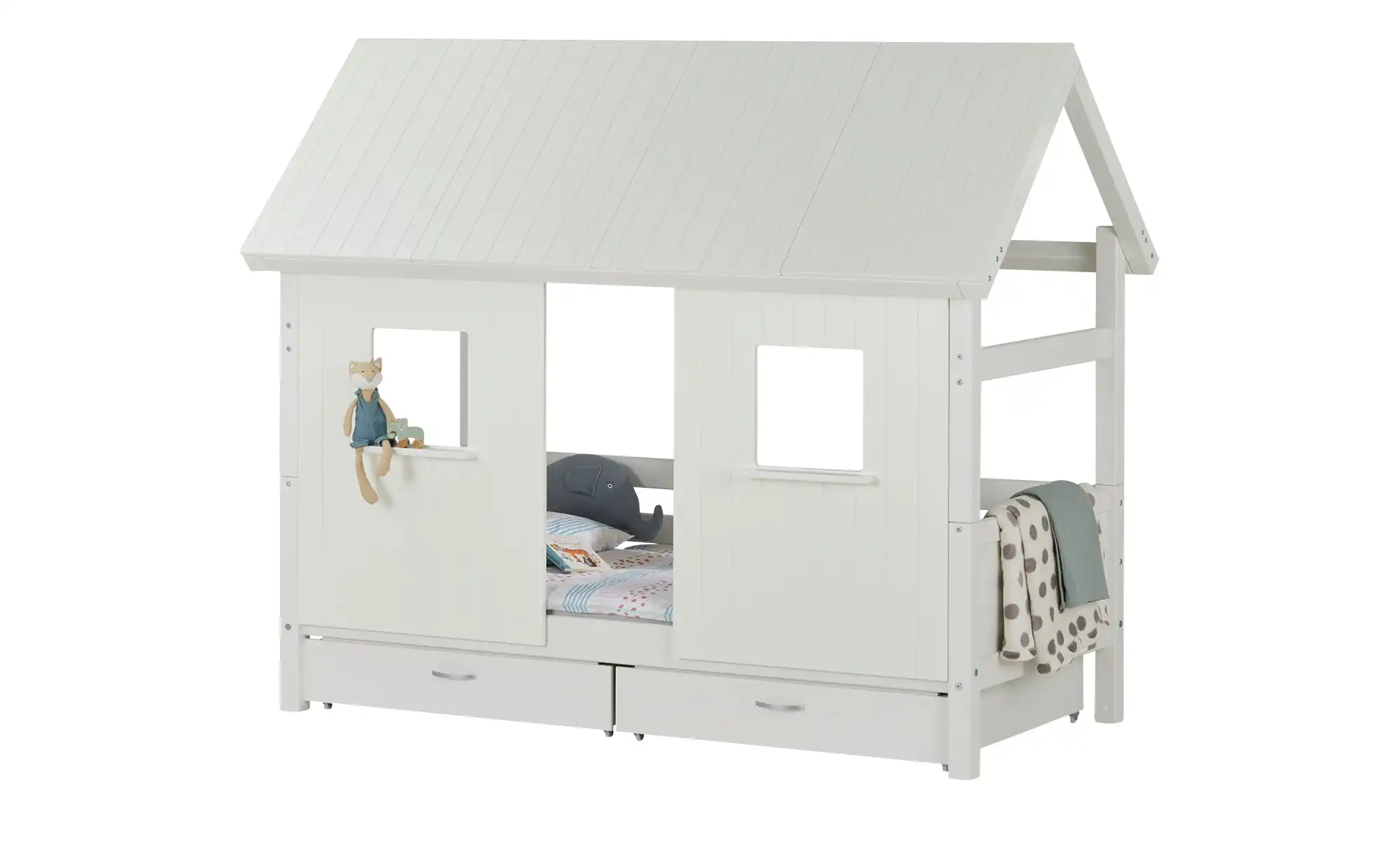 FLEXA Kojenbett mit Dachaufbau Hygge