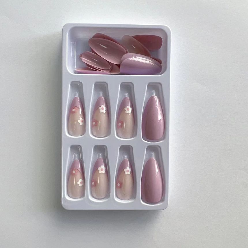 Candyvina - Kunstnageltips met bloemenmotief