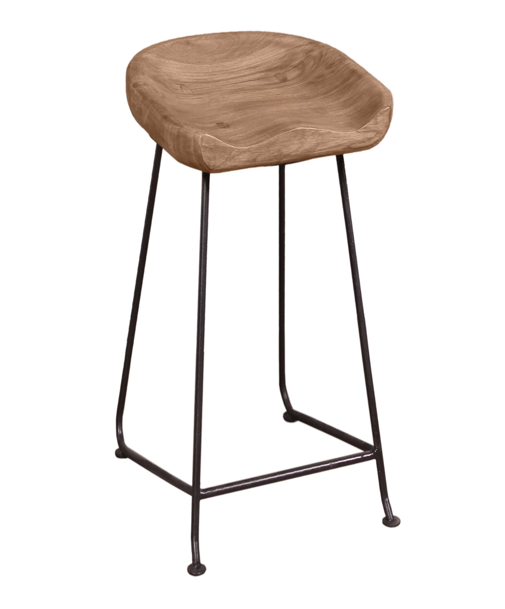 Barhocker Akazie massiv Barstuhl Tresenhocker Küchenhocker Bar Tresen Stuhl
