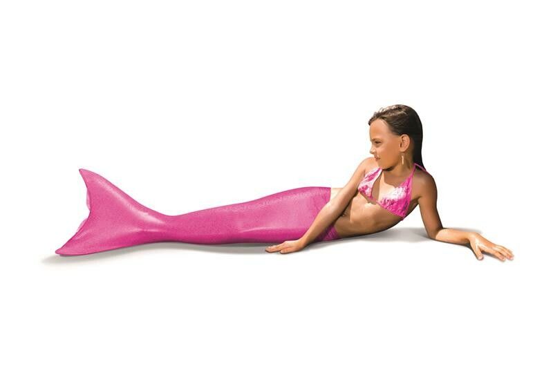 SCHWIMMFLOSSE MEERJUNGFRAU PINK 500