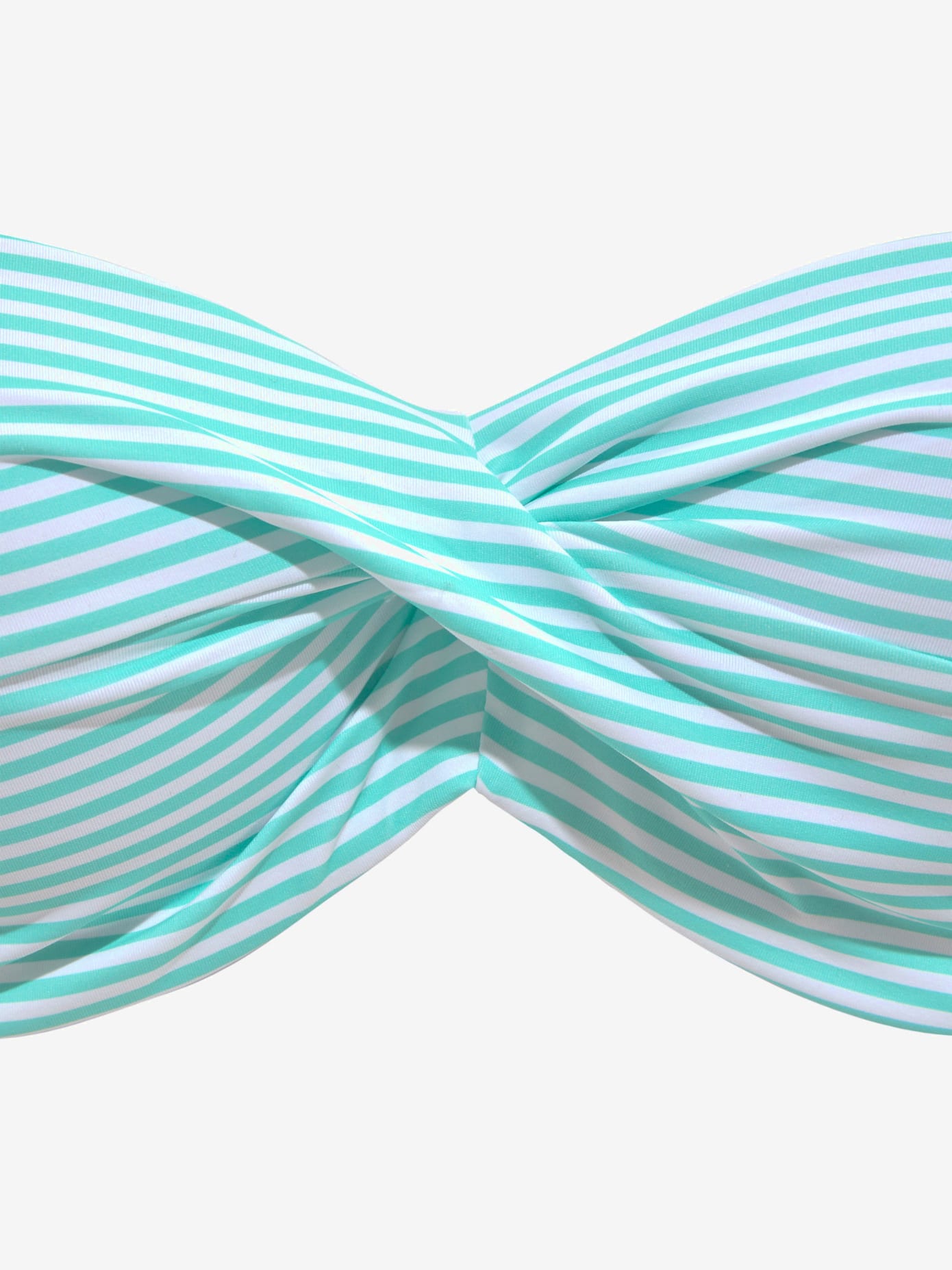 Maillot de bain bandeau à armatures motif rayé marin