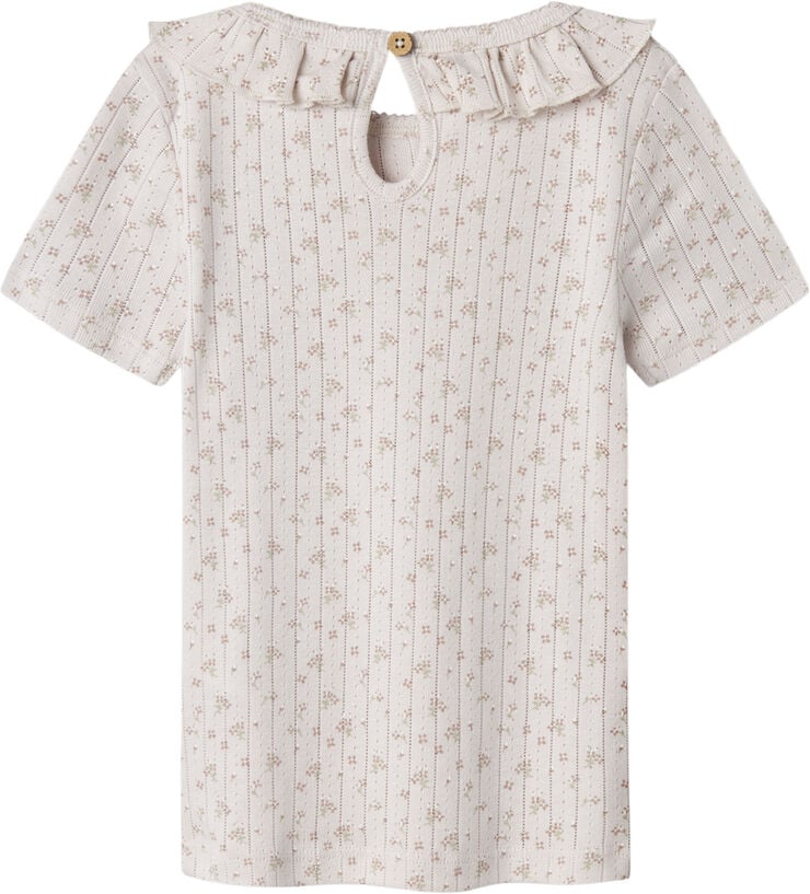 Lil' Atelier NMFRACHELLO DIA SS SLIM TOP LIL Lilac ash