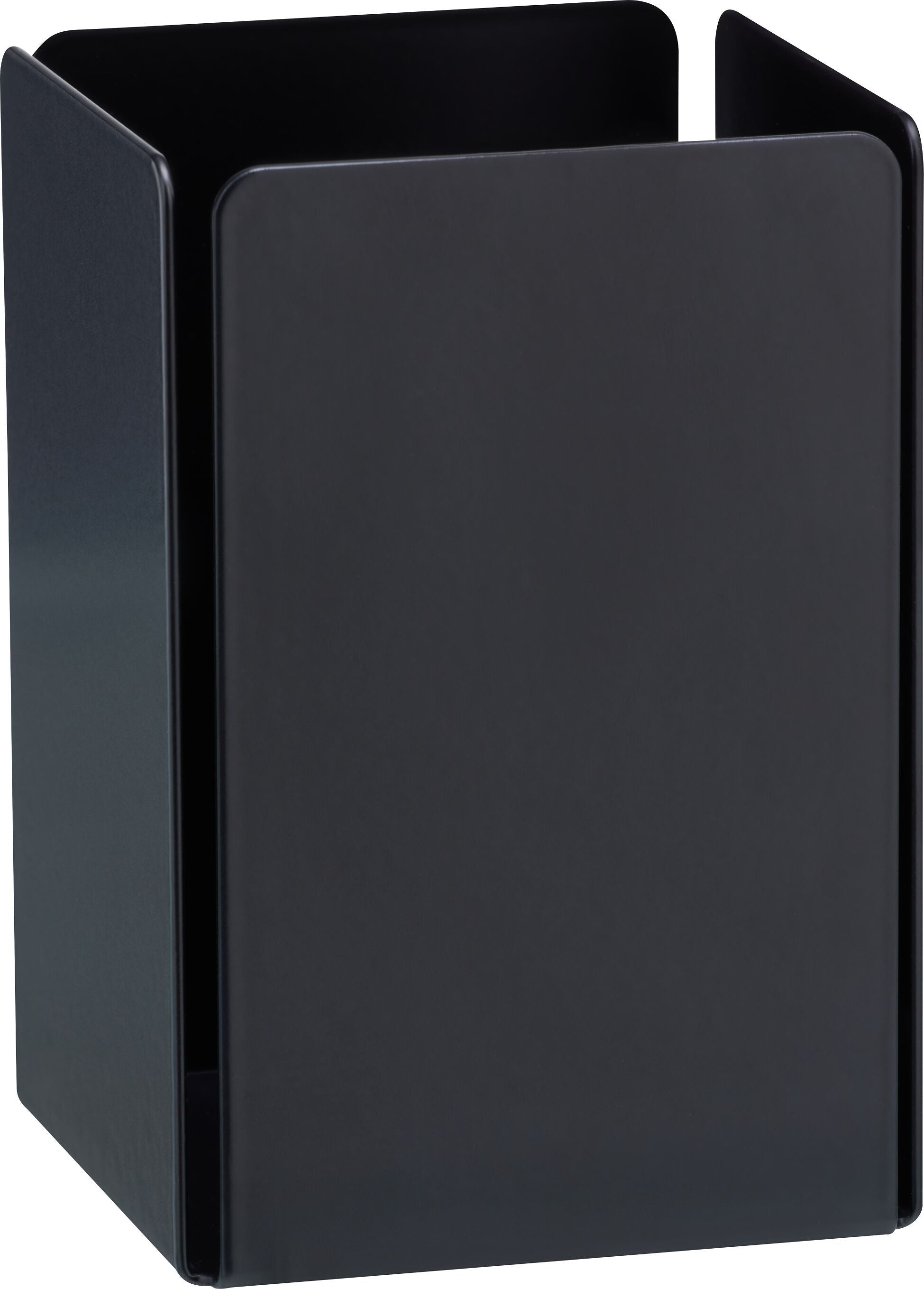 NOTCH Stifteköcher - Schwarz / B: 7.5 cm x T: 7.5 cm x H: 11.2 cm