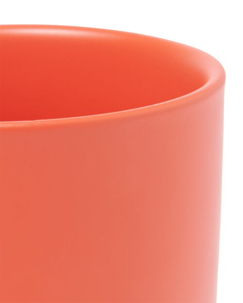 cache-pot Ø6x6.5 faïence corail