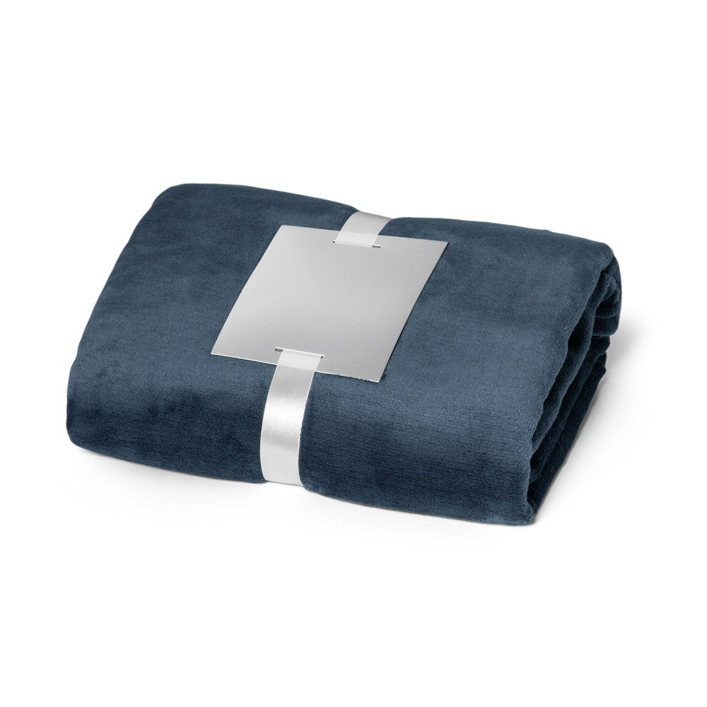 hi!dea 99075 - Couverture polaire (240 g/m²) avec ruban pour carte de personnalisation
