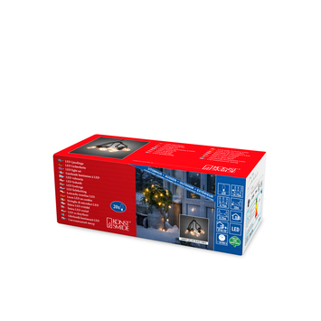 Feestverlichting lichtsnoer 20 LED lampen extra warm wit
