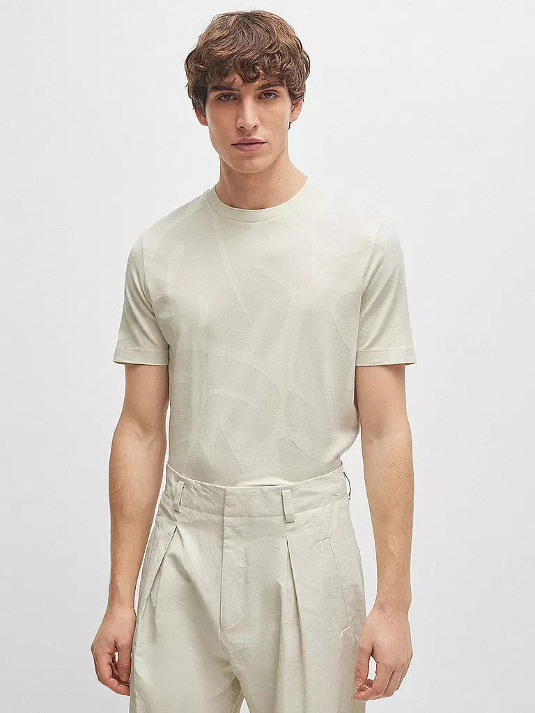 BOSS T-Shirt THOMPSON creme