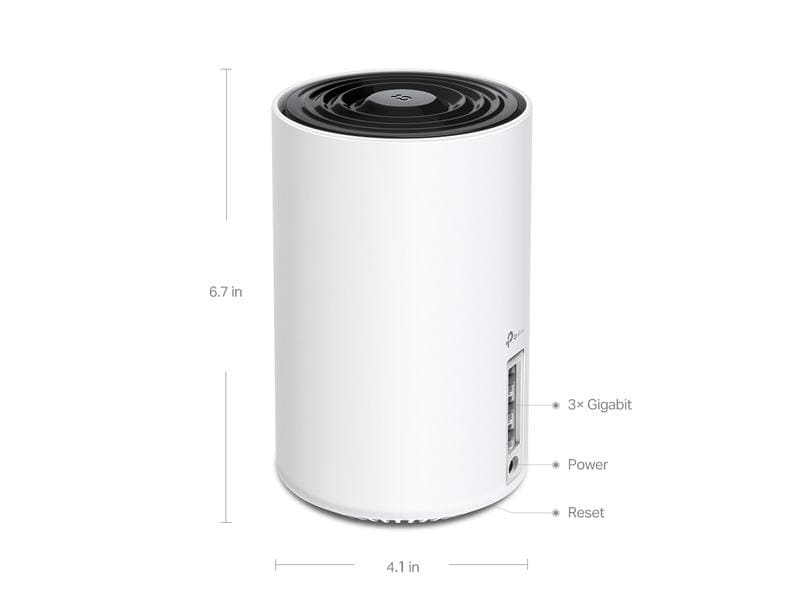 TP-Link Mesh-System Deco XE75 Home Einzeladapter AXE5400 Tri-Band Mesh Wi-Fi 6E System