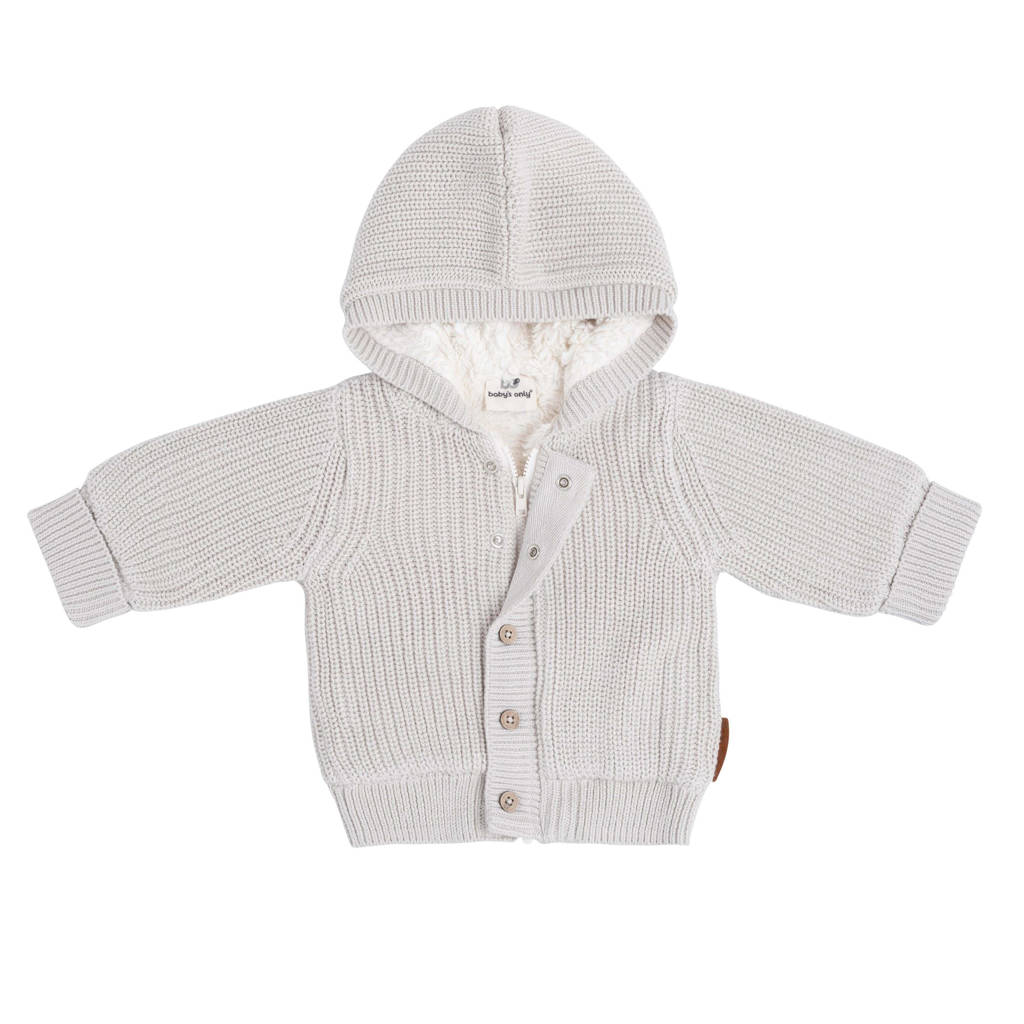 Baby's Only gebreide baby teddyjas Soul van katoen warm linnen