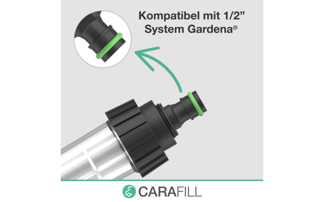 Carafill Compact Befüllfilter / Wasserfilter Koffer für Wohnmobil / Wohnwagen / Boot mit mechanischer Filterung / digitaler Wasseruhr