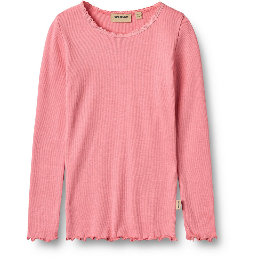 Køb Wheat Soft Pink Rib Bluse Reese