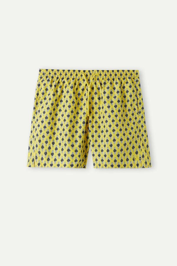 Maiô boxer com estampa de micro-relógio
