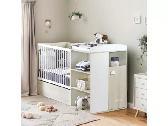 Lit Combiné 120x60 Evolutif en 90x190 en bois
