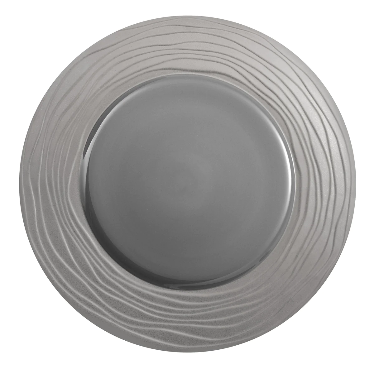 Escale Nature Gris - Assiette de présentation 31.5 cm (lot de 3) Médar