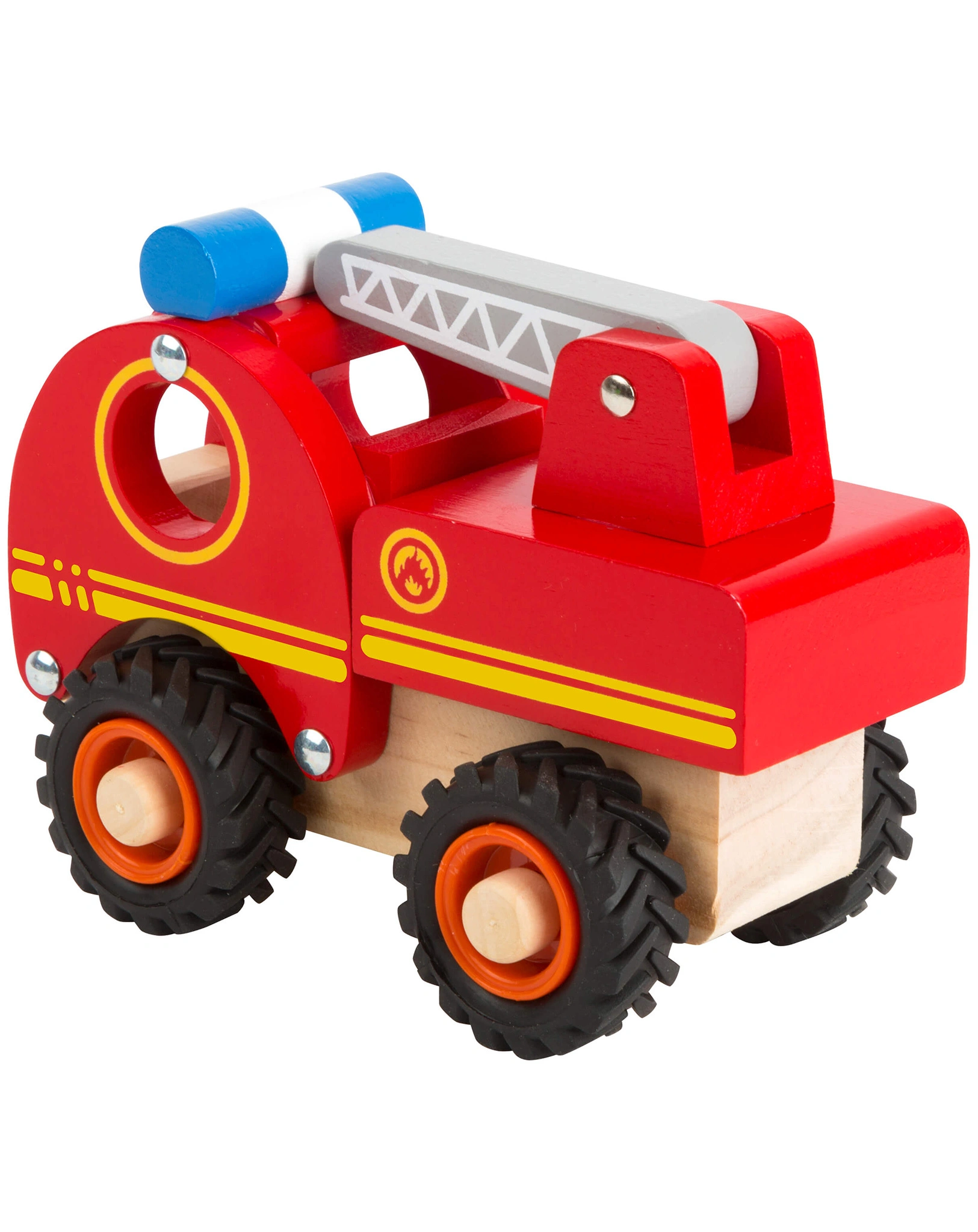 Holzauto FEUERWEHR in rot