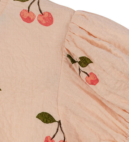 Konges Sløjd Kjole - Vida Puff - Ma  Grønde Cerise Pink