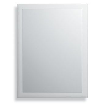 Plieger spiegel rechthoekig m. facetrand 60x80cm m. bevestigingsset