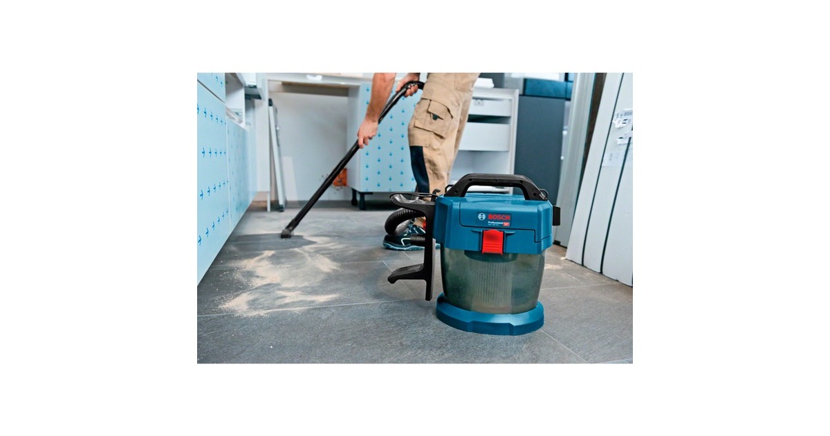 BoschGAS 18V-10 L nat- en droogzuiger  (Blauw, Accu en oplader niet inbegrepen)
