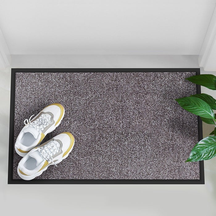 Deurmat Rijn - Unicolor - Vuilvangmat voor binnen & buiten - Beige-Grijs / 90 x 300 cm