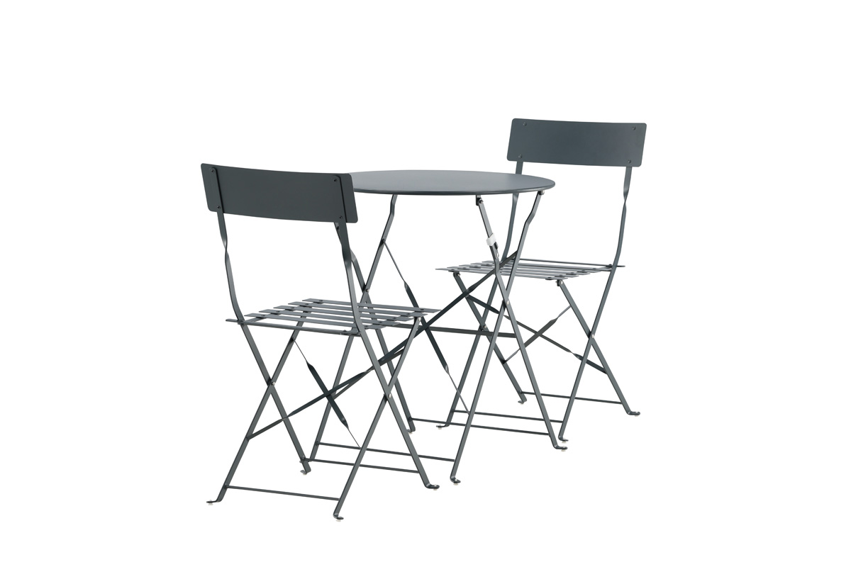 Metalen tuinset Lovisa Donkergrijs