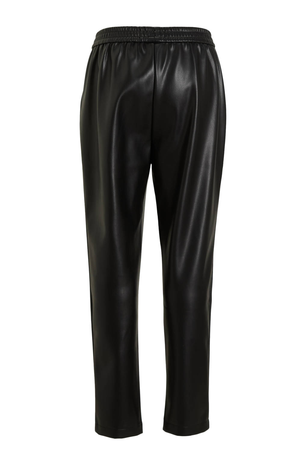 anytime Joggingbroek imitatieleer zwart