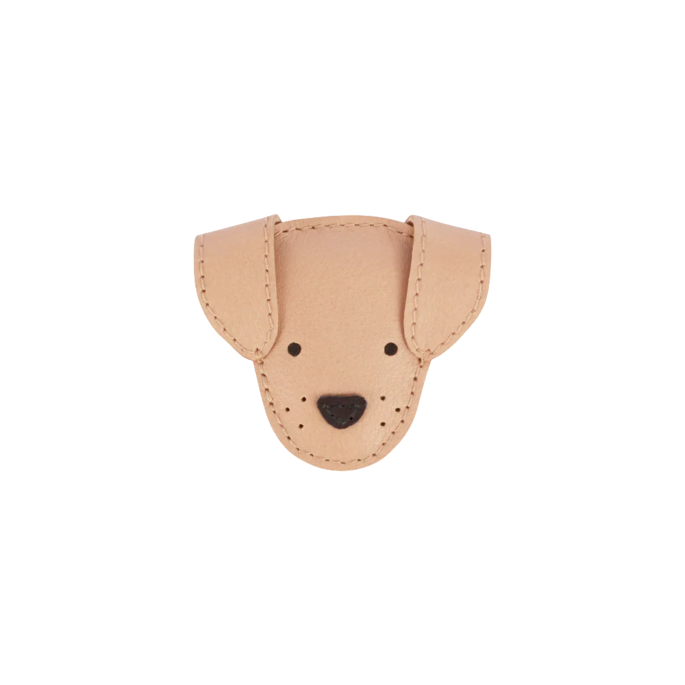 Qosy Classic Hairclip | Dog | Light Rust Leather