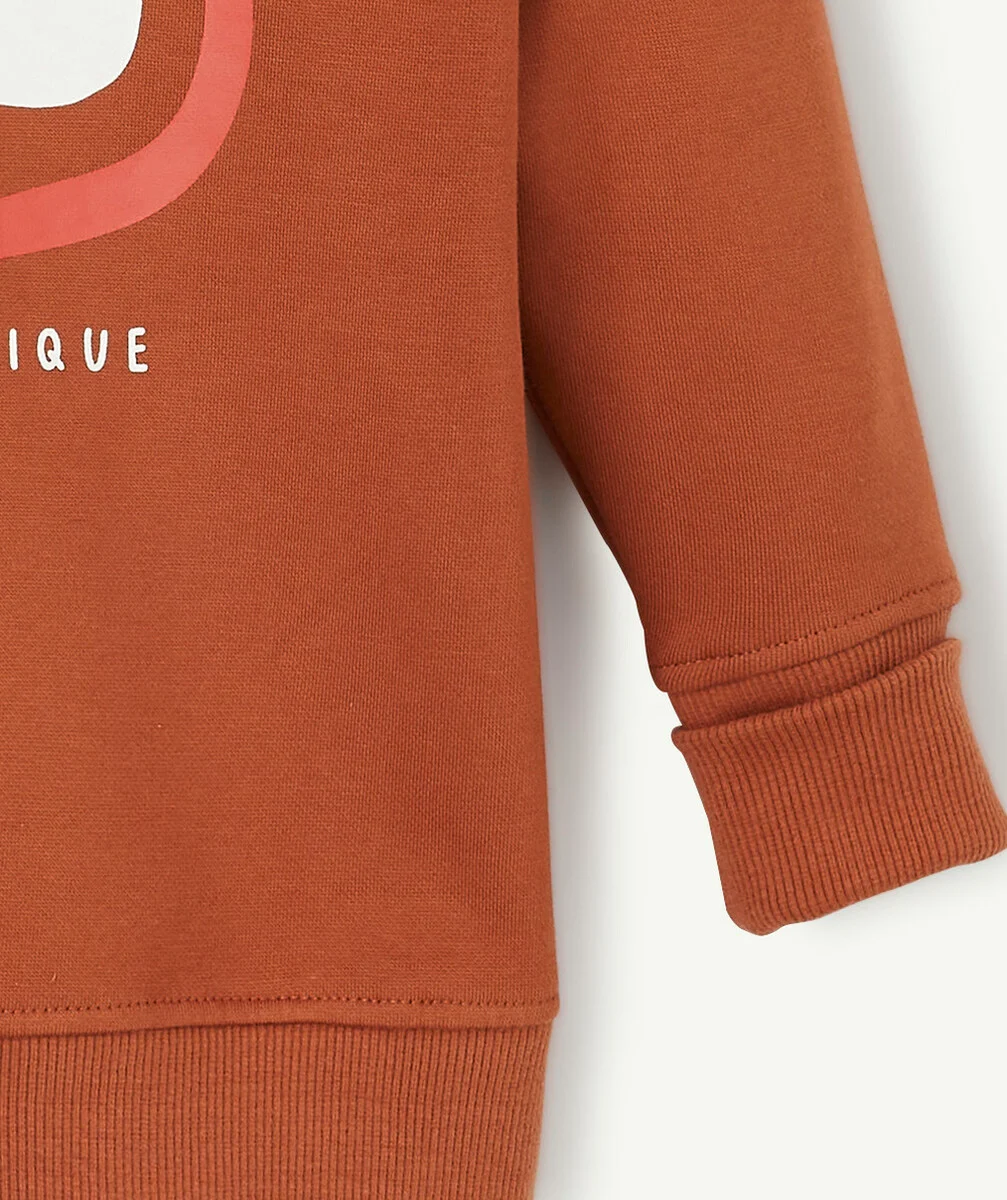 LE SWEAT ÉVOLUTIF TERRACOTTA EN COTON PIMA
