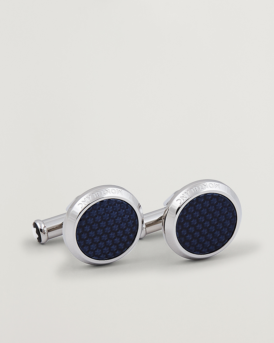 Montblanc Steel Meisterstück Cuff Links Blue