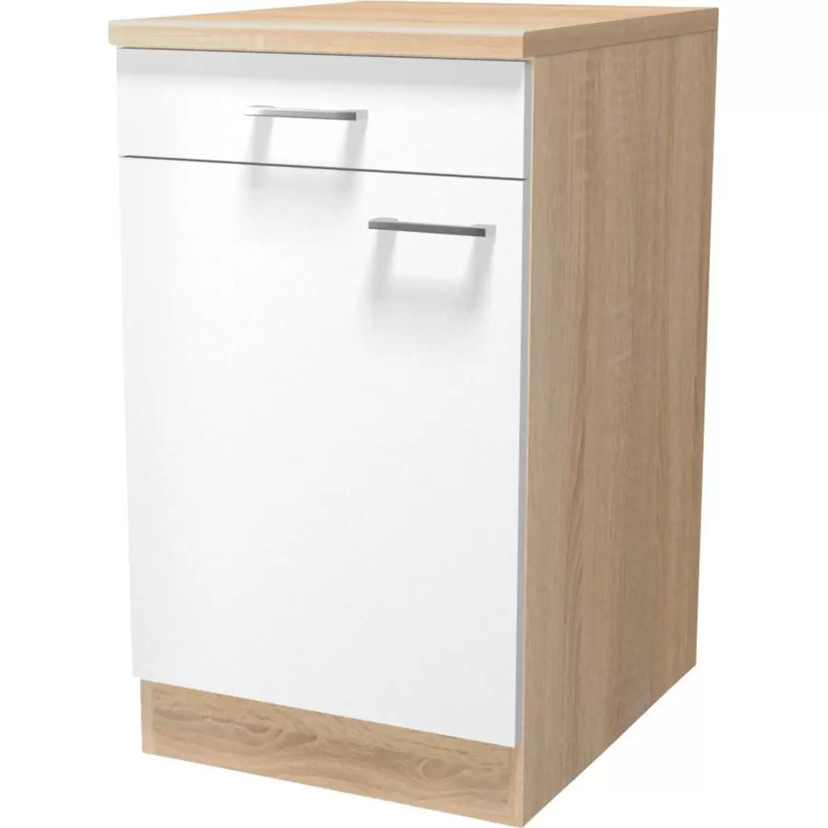 Küchenunterschrank Samoa US 50 Best Price weiss,Eiche