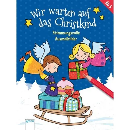 Arena Wir warten auf das Christkind, Stimmungsvolle Ausmalbilder