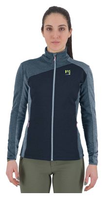 Polaire Femme Karpos Federa Full Zip Bleu/Gris