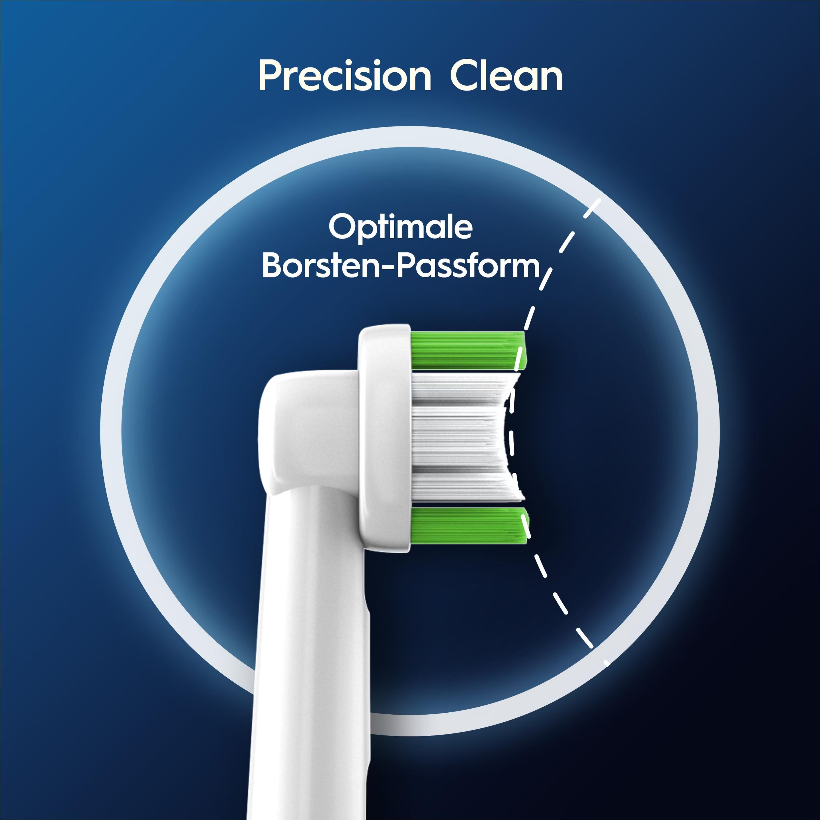 (8er Set) Pro Precision Clean Ersatz Zahnbürstenkopf für Oral-B Elektrische Zahnbürsten (861073) - Weiss