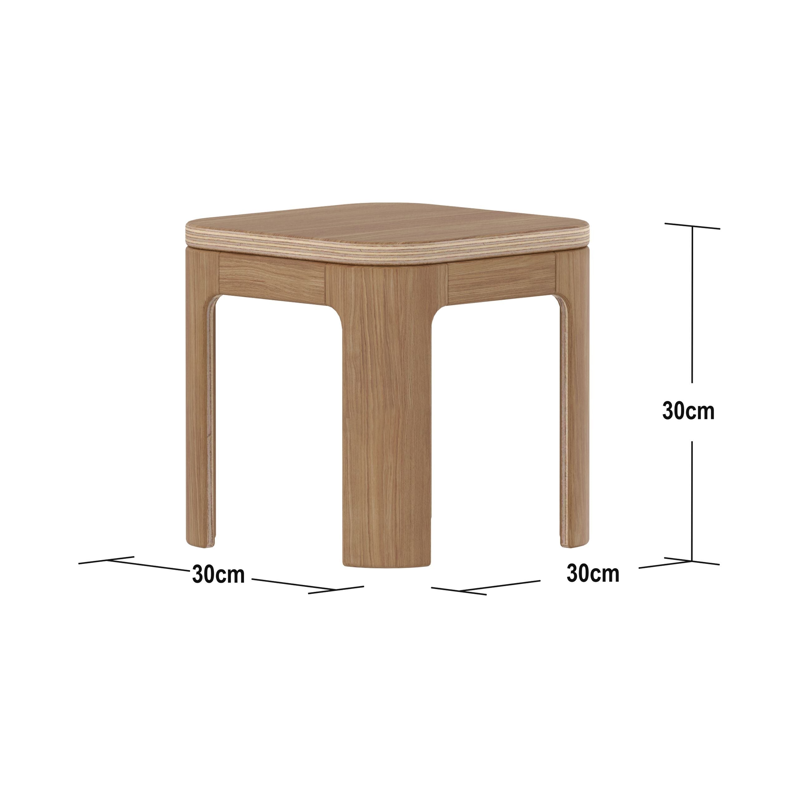 NOVA Kinderhocker oak - Natur / H: 30.0 cm