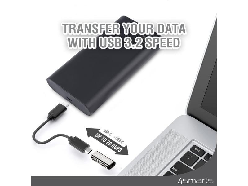 4smarts USB-Adapter 4-teiliges Set USB-C Stecker - USB-C Bu USB-C OTG Adapter Set 4 Stk.