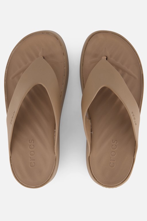 Crocs Getaway Platform Flip Slippers bruin Rubber