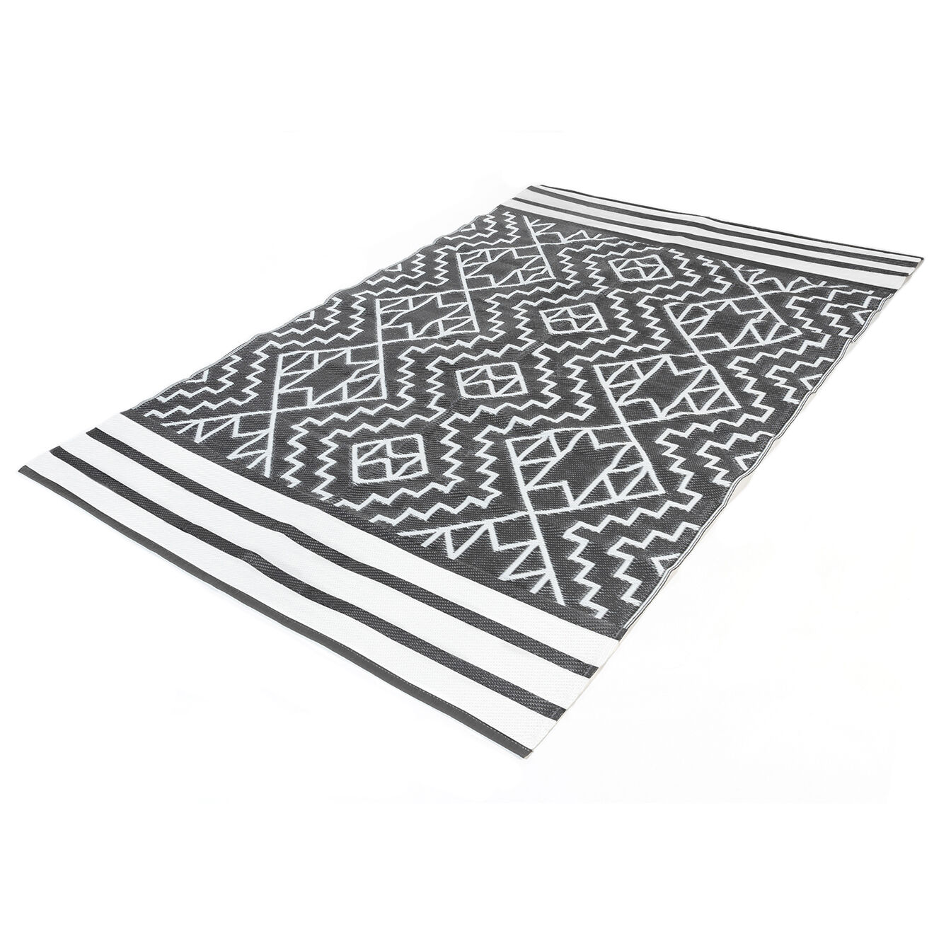 Pratik Garden Tapis d'extérieur inca gris - 120x180 cm