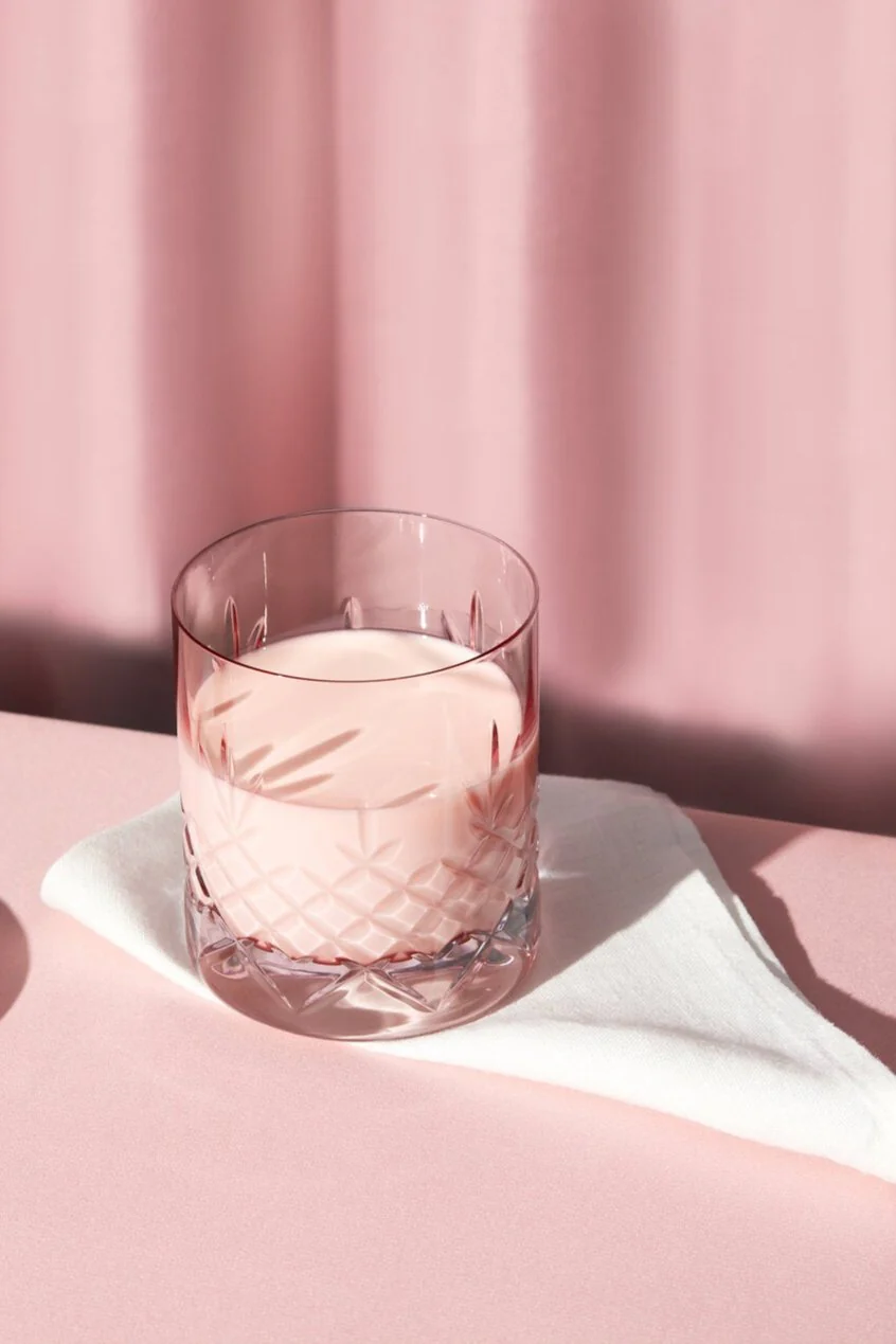 Frederik Bagger  Crispy Lowball Topaz vandglas, pink, 2 stk - 38 cl