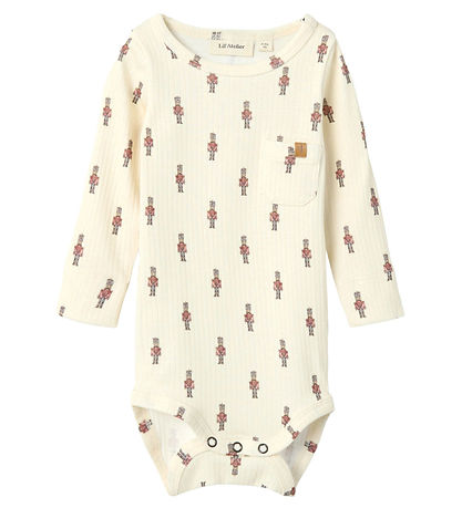 Lil' Atelier Body L/æ - Rib - NbmGio - Turteltaube m. Zinnsoldat