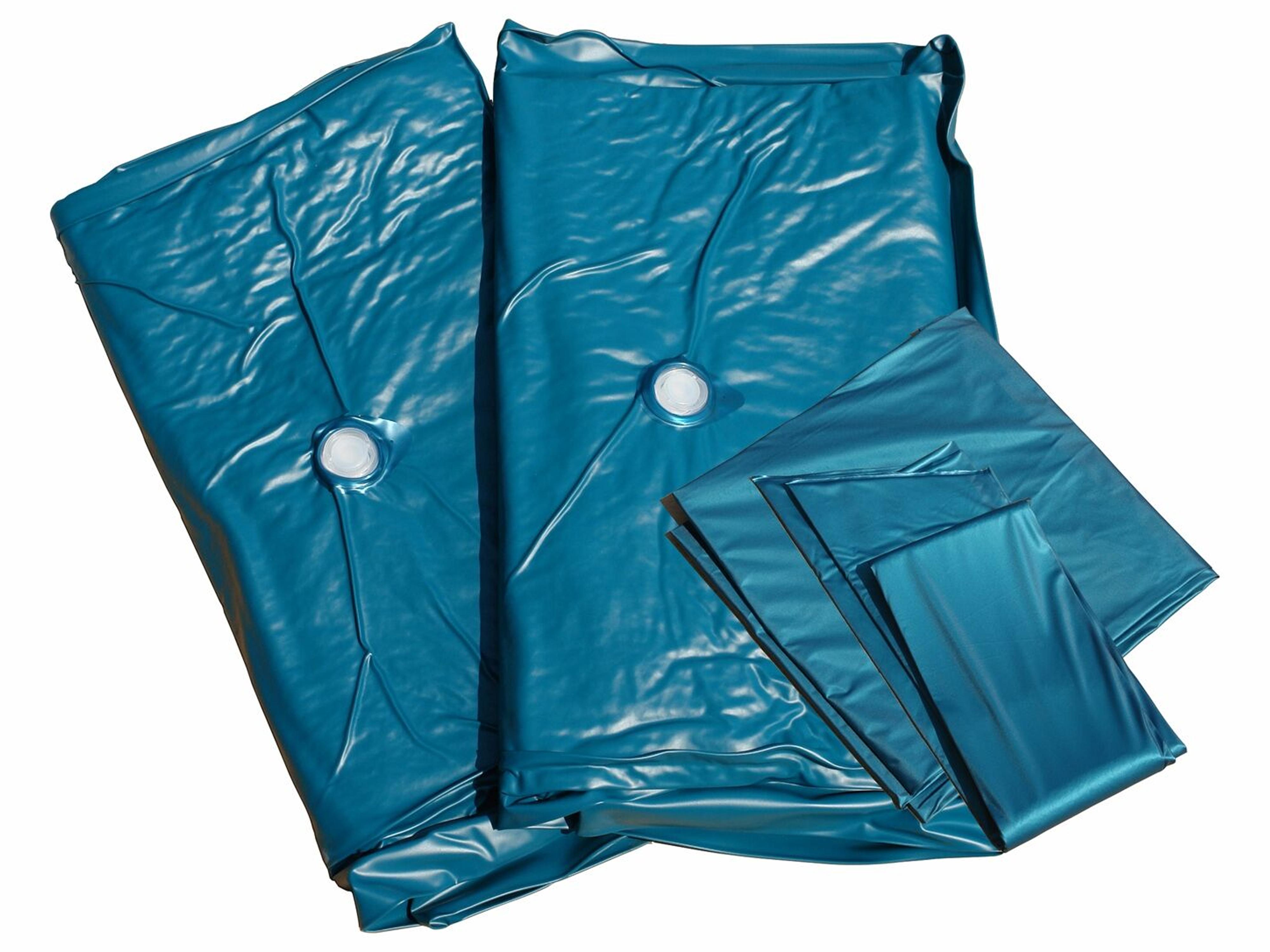 Waterbed Fluweel AVALLON 180 x 200 cm Marineblauw