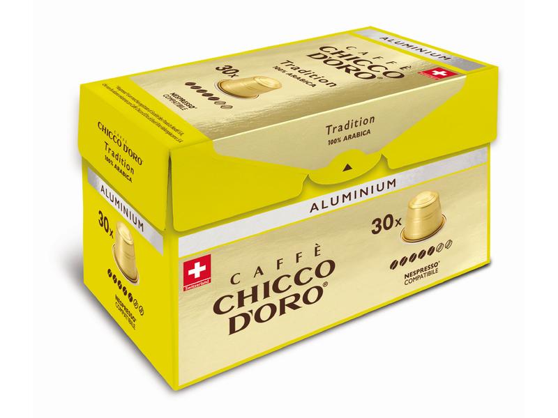 Chicco d'Oro Kaffeekapseln Tradition 100% Arabica 30 Stück Kapseln für Nespresso Kaffeemaschinen