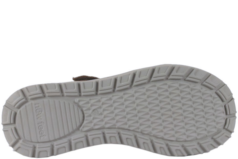 NEW FEET SANDFARVET SKO I KALVESKIND MED ORTHO STRETCH