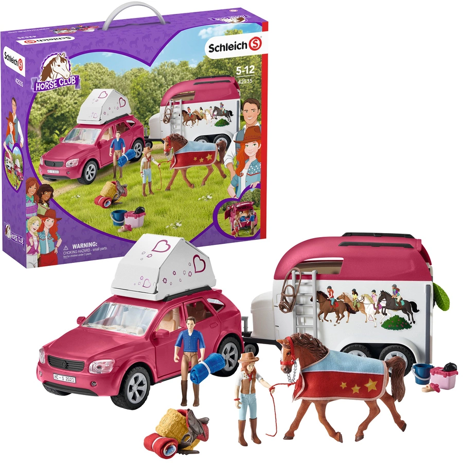 schleich® Horse Club Abenteuer mit Auto und Pferdeanhänger 42535