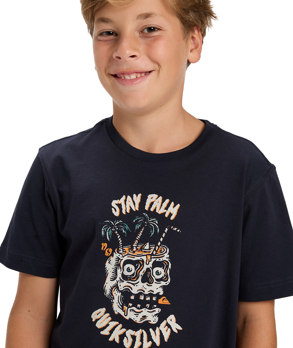 QUIKSILVER<br>Camiseta de manga curta com estampa na frente