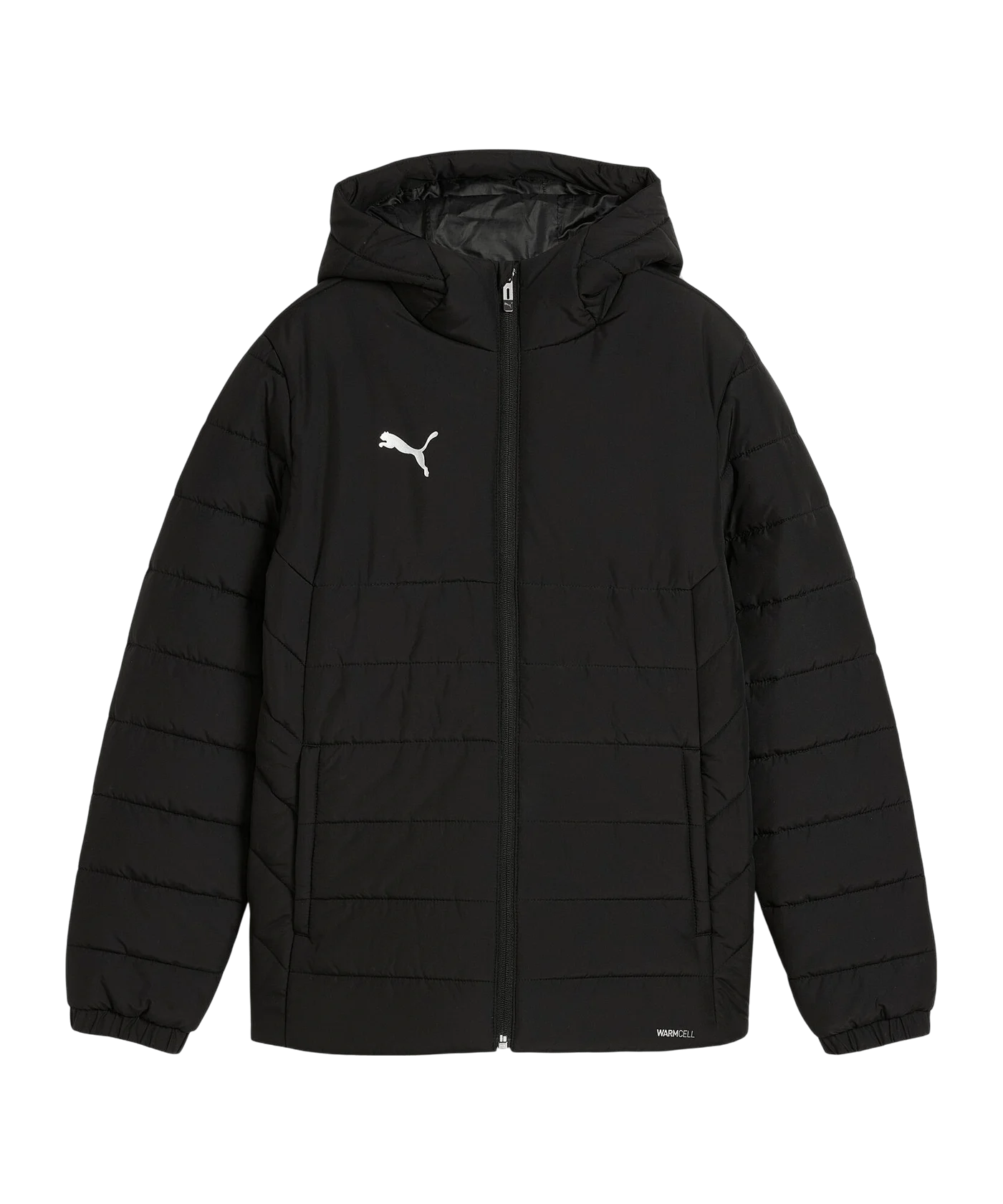 PUMA teamAdditions Padded Kapuzenjacke Kids Schwarz F03