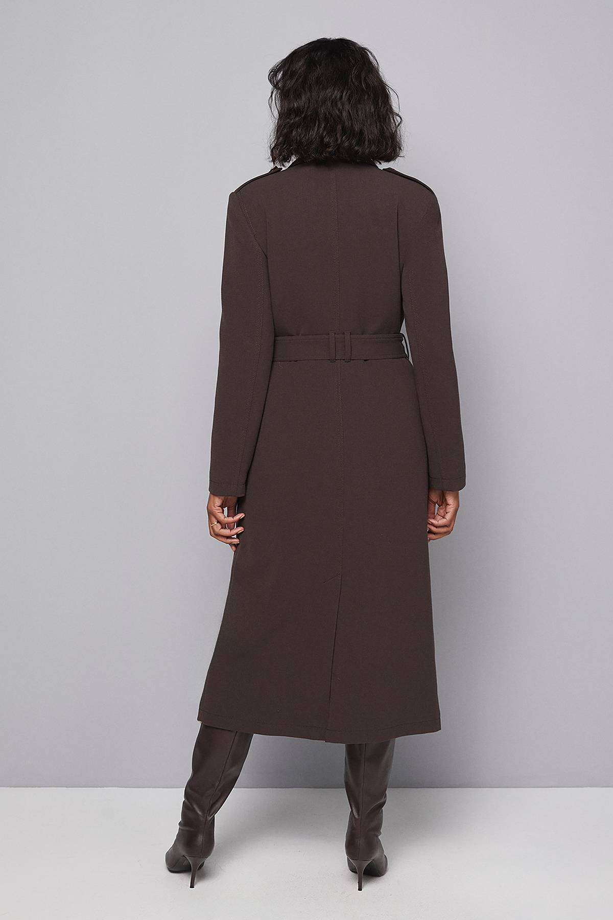 Wallis Trench-Coat en Double Crêpe
