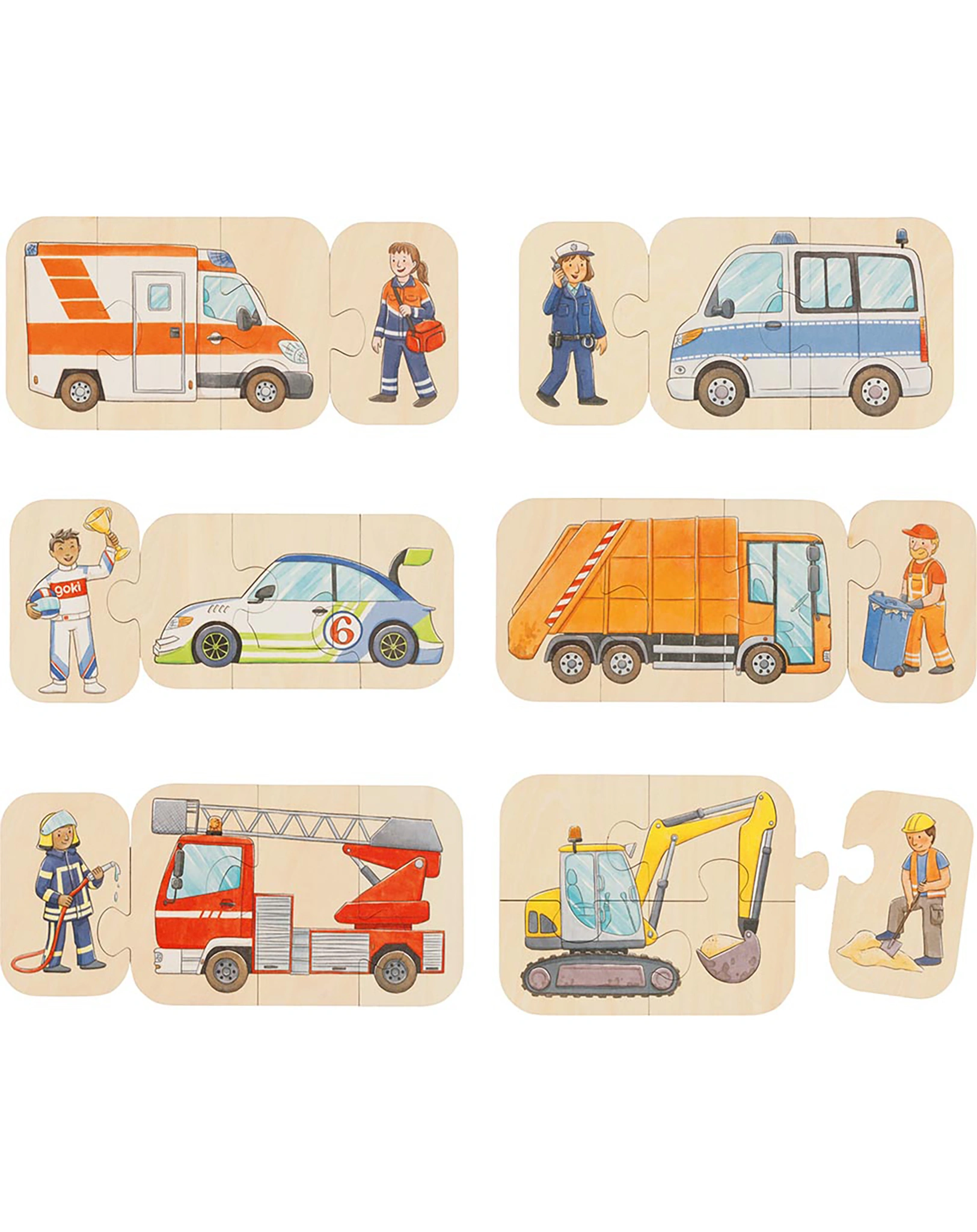 Puzzle FAHRZEUGE aus Holz