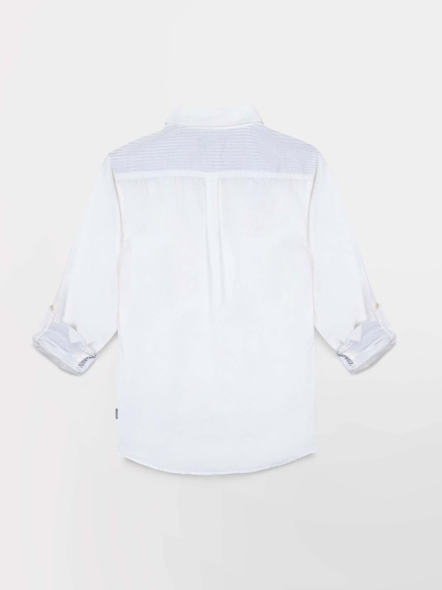 Chemise Femme Coton Lin Blanc