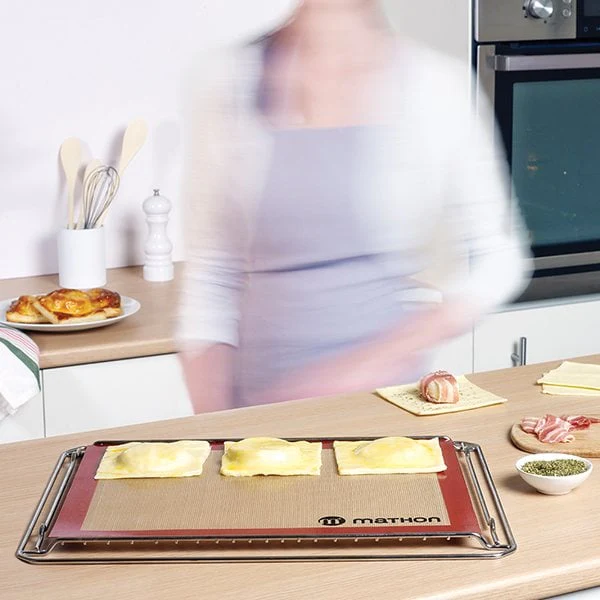 Lot de 2 Tapis de cuisson professionnels en silicone Mathon